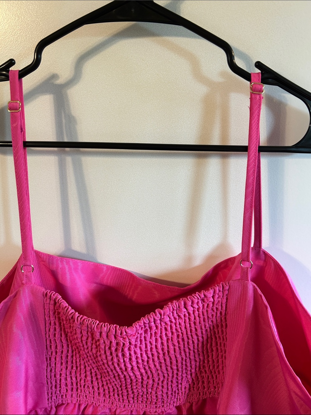 kate spade Hot Pink Tiered High-Low Spaghetti Strap Skirt NWOT - Picture 6 of 6